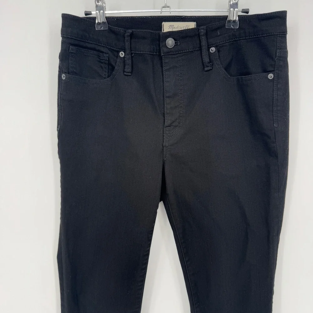 Madewell 9 High Rise Skinny‎ Jeans Black Wash causal Ankle Office Size 31